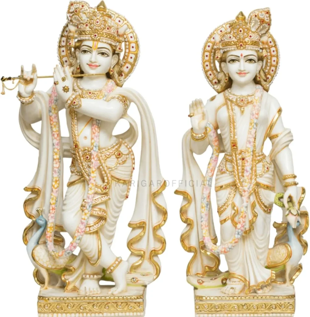marble radha krishna